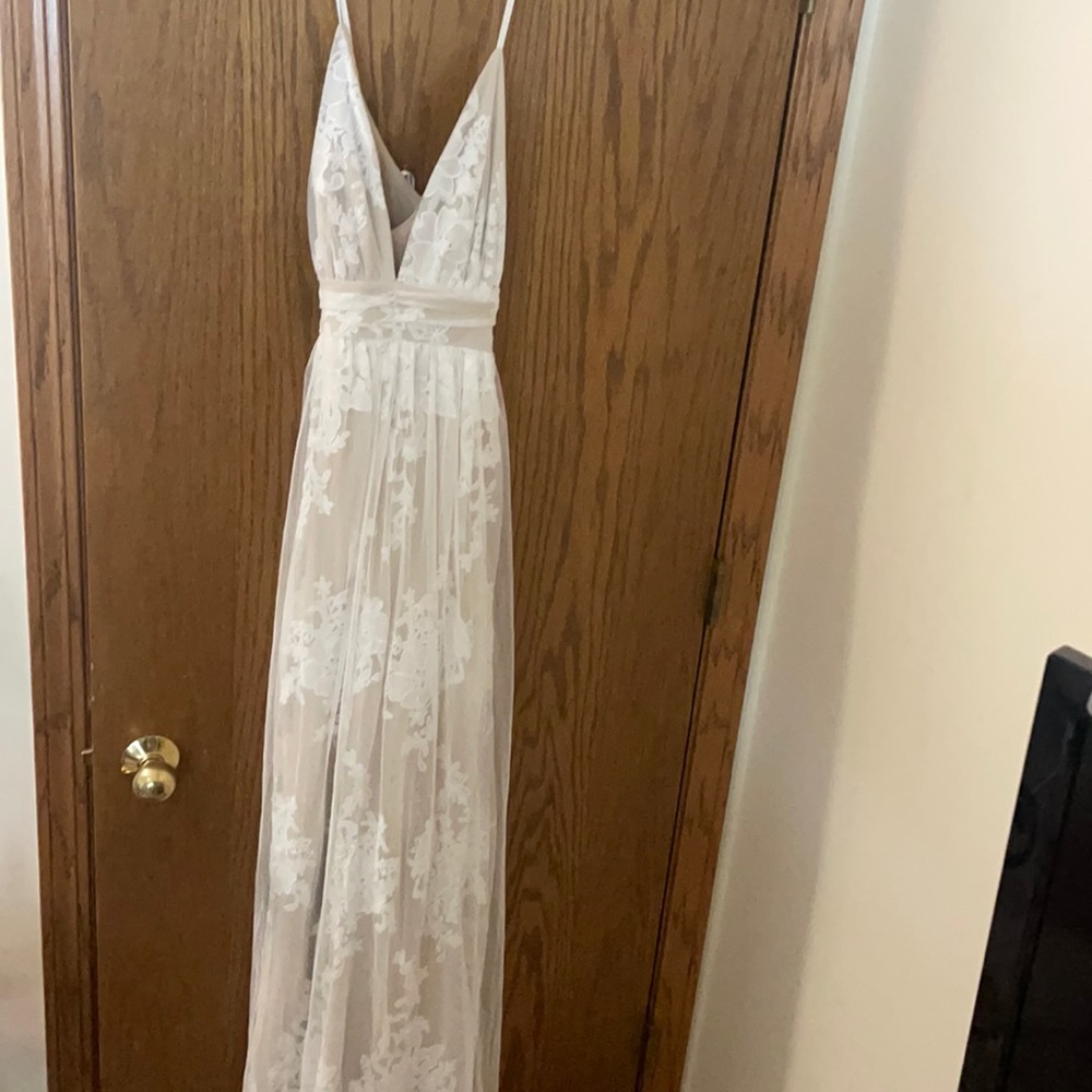 White Lace Maxi Dress